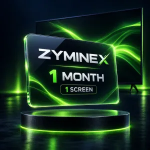 Zyminex IPTV Subscription 1 Month – 1 Screen
