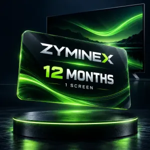 Zyminex IPTV Subscription 12 Months – 1 Screen