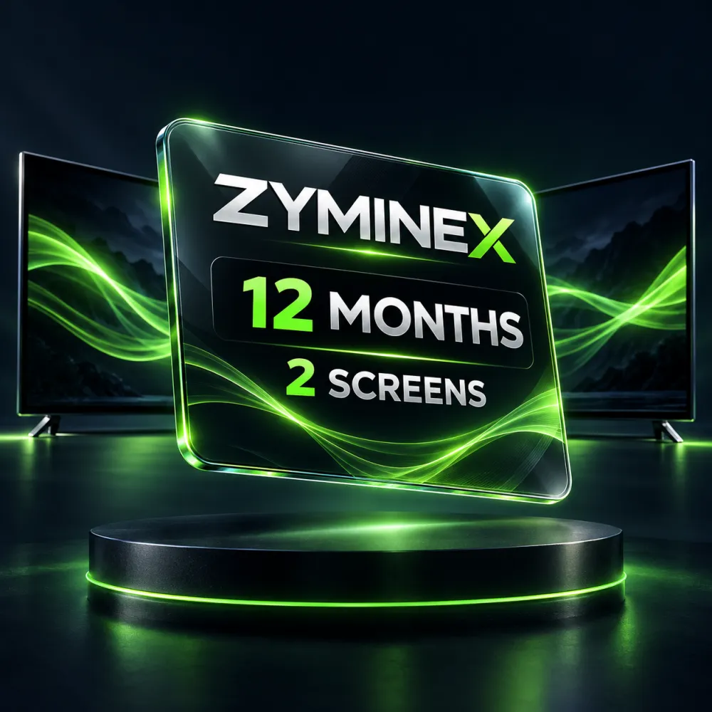 Zyminex IPTV Subscription 12 Months – 2 Screens