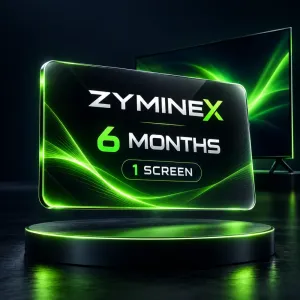 Zyminex IPTV Subscription 6 Months – 1 Screen